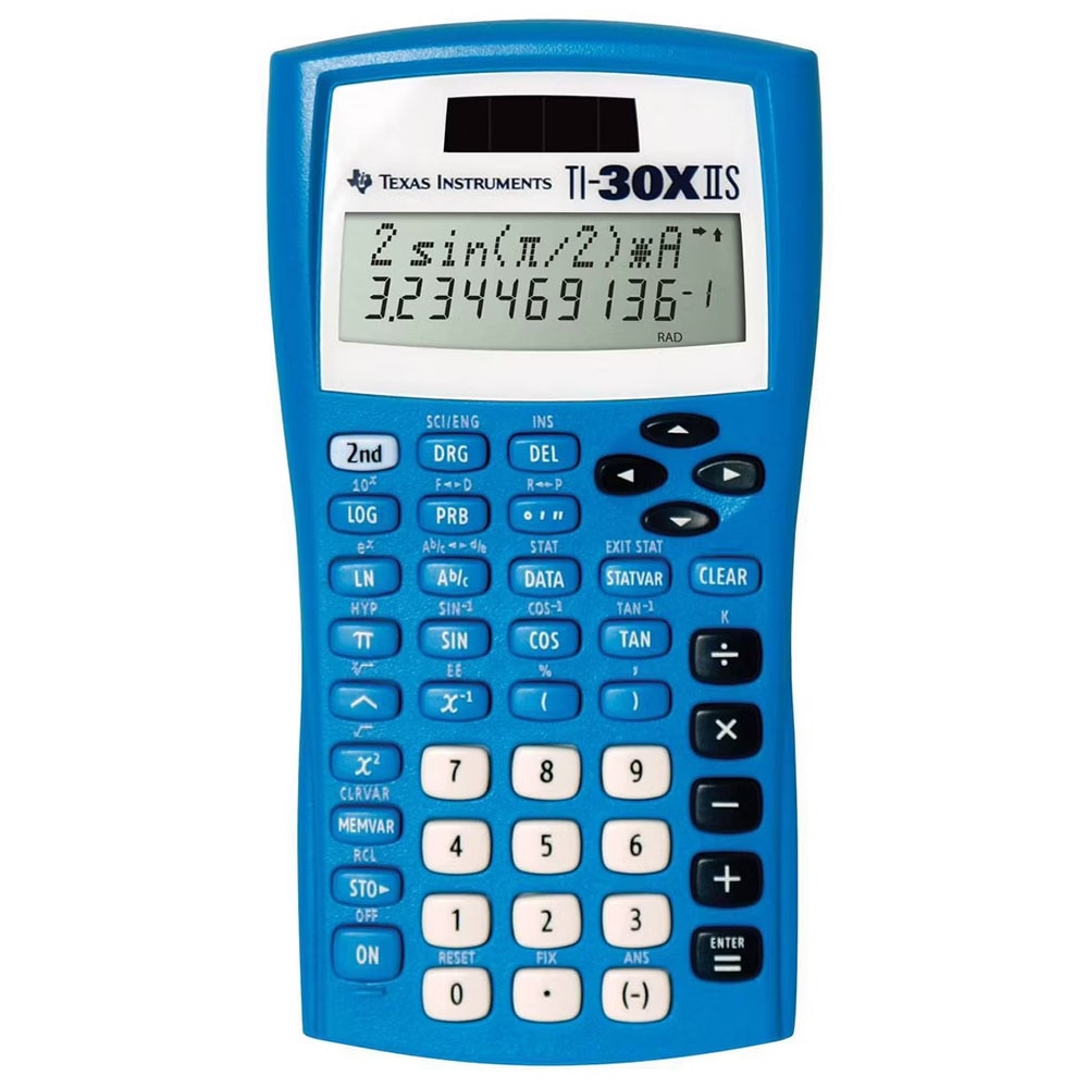 TI, Blue, Calculators, Tech, Lightning Blue, TI30XIIS, Scientific, 1023547